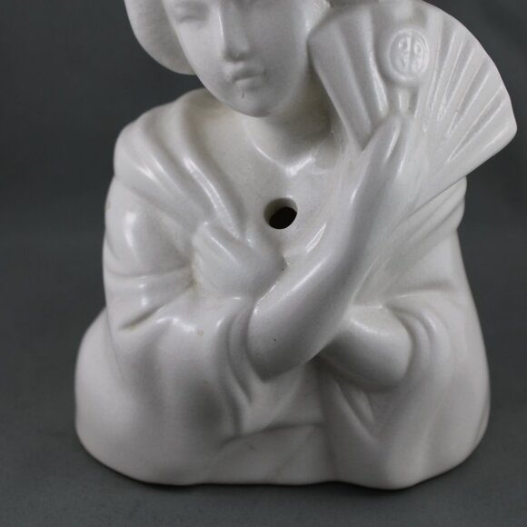 Vintage Benihana Glass - Geisha Bust with Fan - Made in Japan - Picture 3 of 9